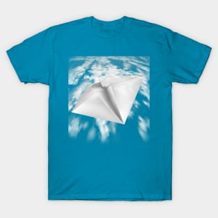 Flying Paper Airplane T-Shirt